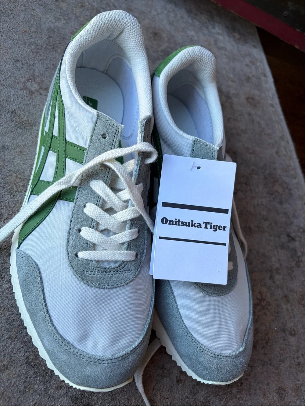 Brand new in box - Onitsuka Tiger New York  Retro Runner Sneakers - Green & Gray
